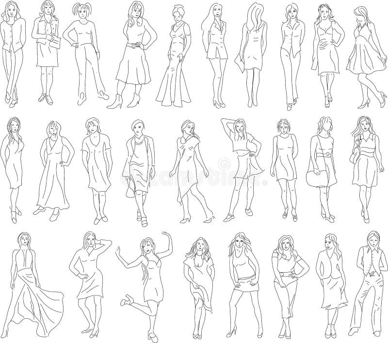 Sketch Girl Pose - Etsy