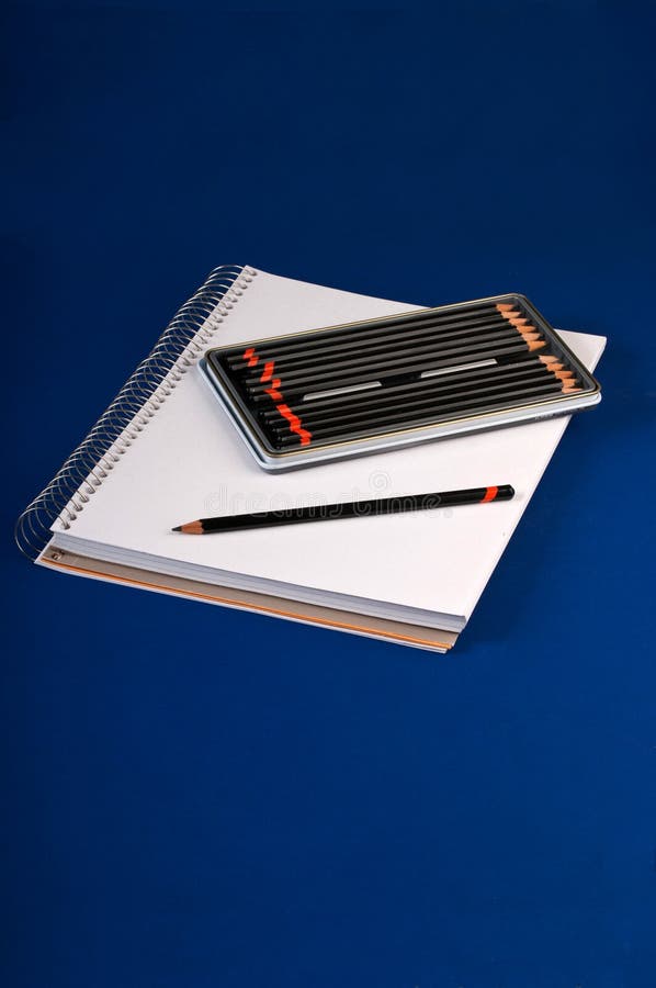 Sketchpad and Drawing Pencils Stock Image Image of concept, draw 8181183