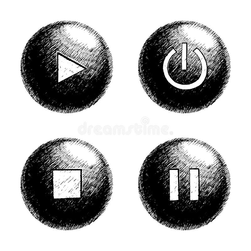 Sketchy Orb Button