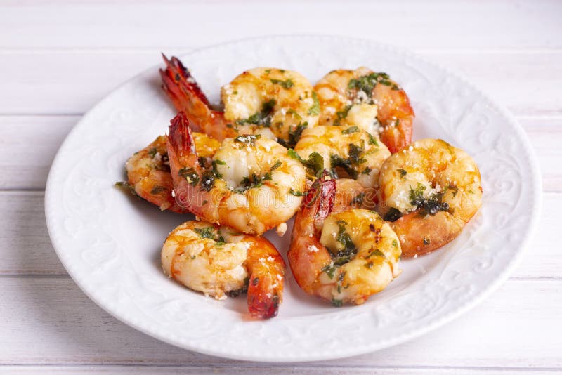 Skewered Grilled Shrimp with Sauce Stock Image Image of sauce, dish