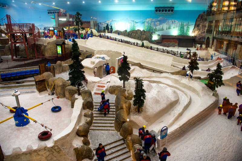 Ski Dubai is an indoor ski resort stock images Ski Dubai is an indoor ski resort stock images