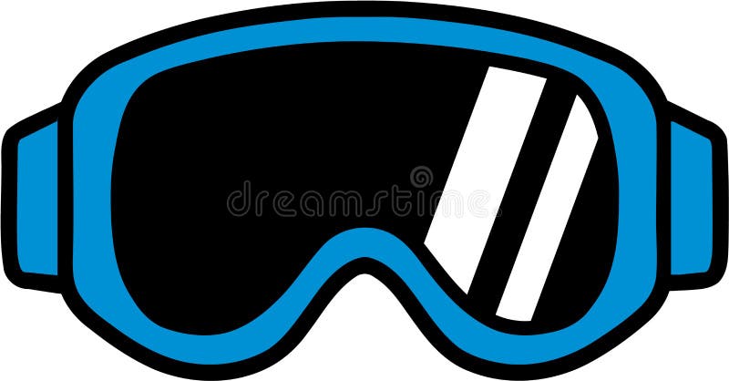 Ski Goggle Pictogram stock vector. Illustration of season - 106169916
