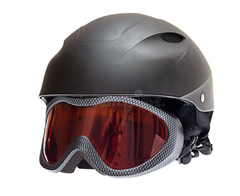 Ski helmet with goggles stock photo. Image of freeze 21191400