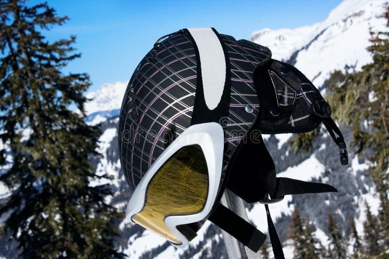 Ski Helmet with Sport Glasses Stock Photo Image of tourism, season