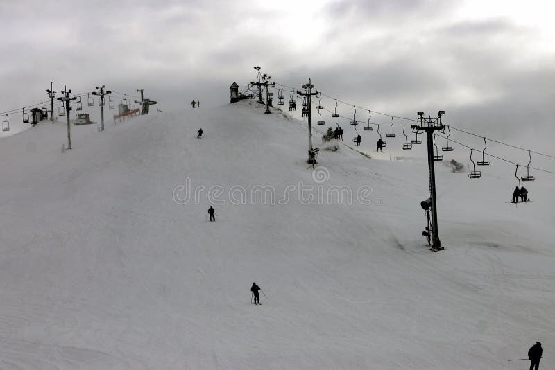 Ski hill stock photo. Image of recreation, athletes, skier 331150