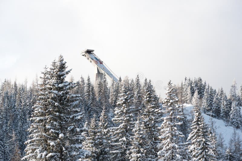 Ski jump in Strbskie Pleso, Slovakia