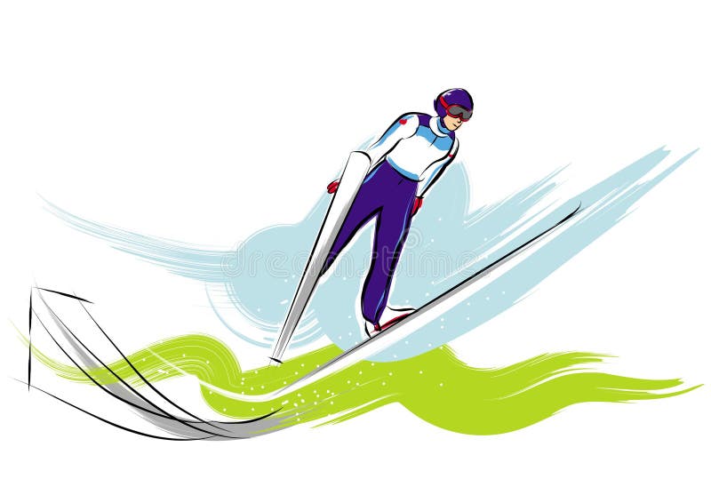 Ski jumper olympic games