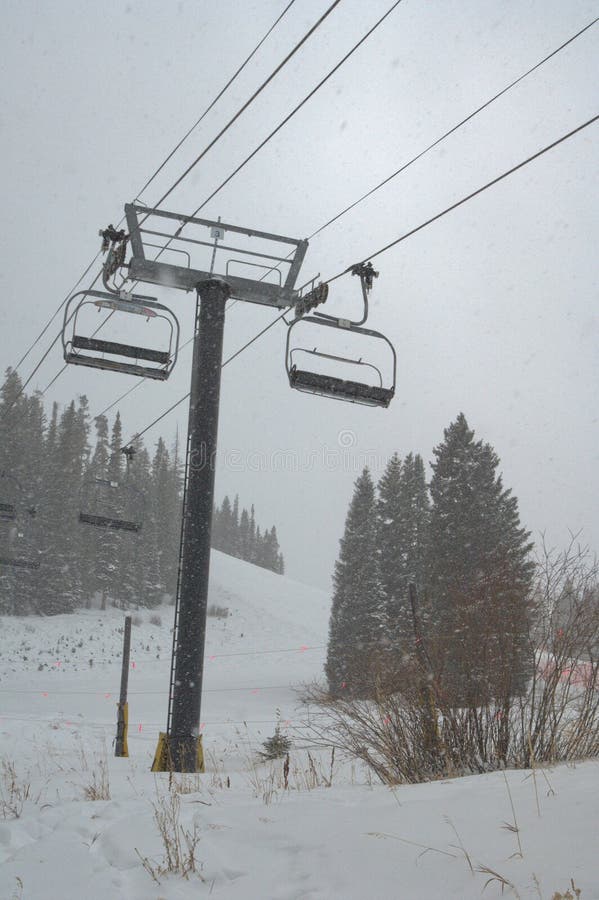 Ski Lift and flurries