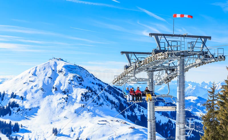 Ski lift. Ski resort Hopfgarten, Tyrol