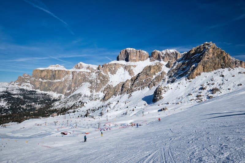 Ski Resort In Dolomites, Italy