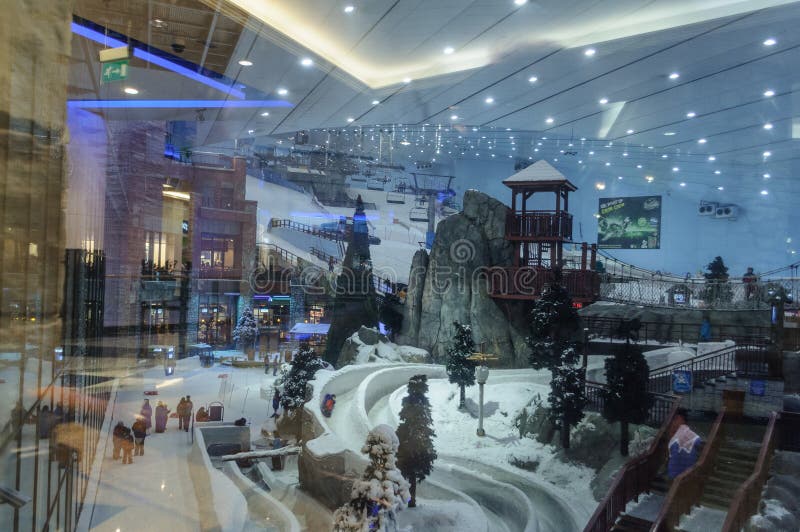 The ski resort Ski Dubai – Mall of the Emirates ,United Arab Emirates. stock photo The ski resort Ski Dubai – Mall of the Emirates ,United Arab Emirates. stock photo