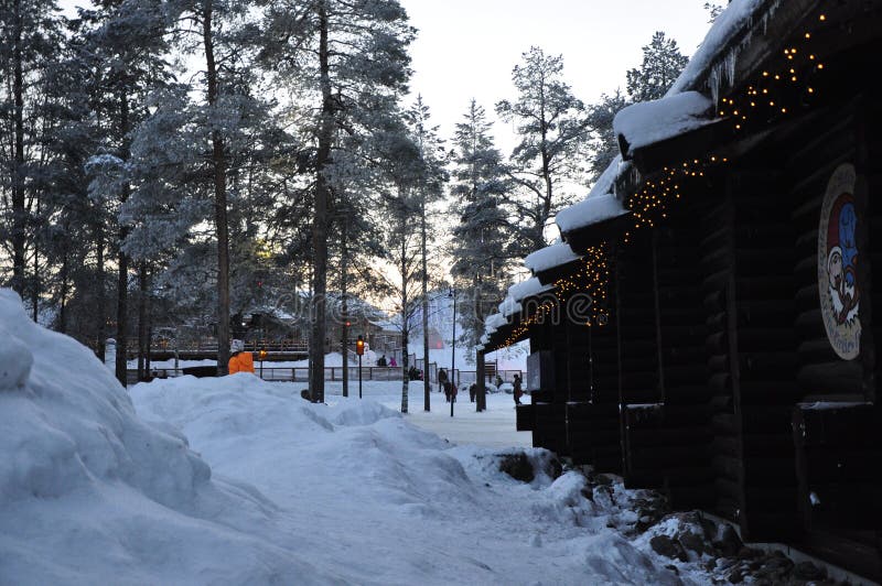 Ski Resort in Finnish Lapland Stock Image Image of lapland, colors
