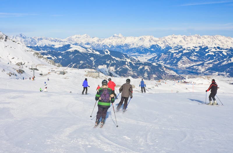Ski Resort of Kaprun, Austria Editorial Stock Image Image of snow