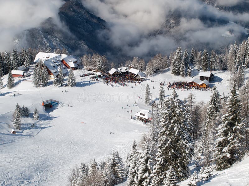 Ski resort Krvavec stock photography Ski resort Krvavec stock photography