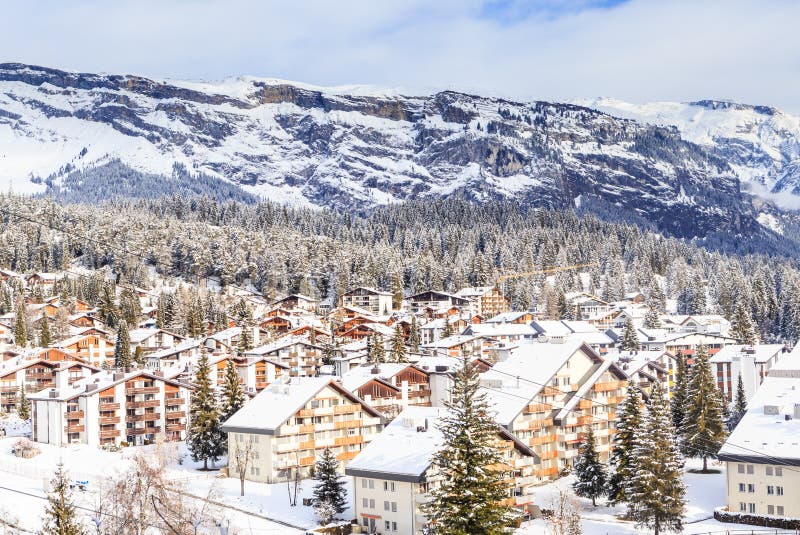 Ski Resort Laax. Switzerland