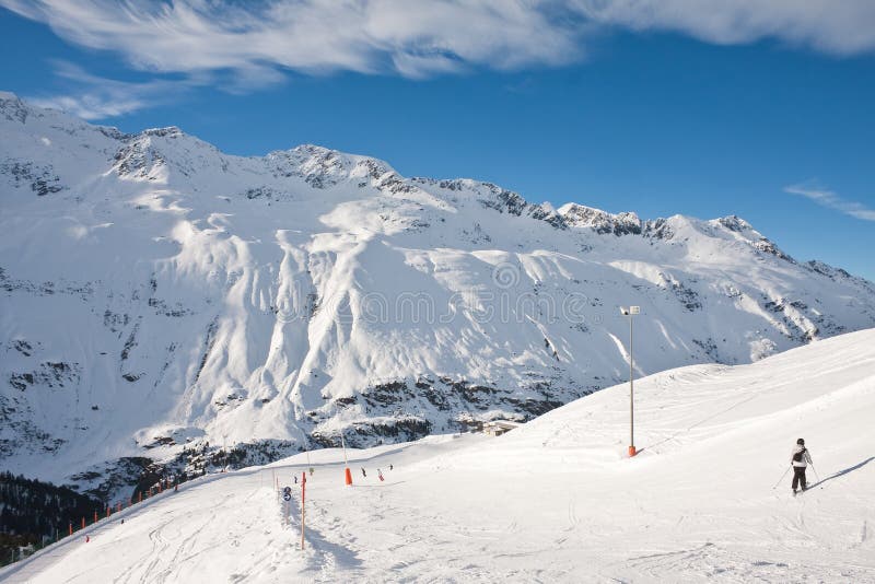 Ski resort Obergurgl. Austria