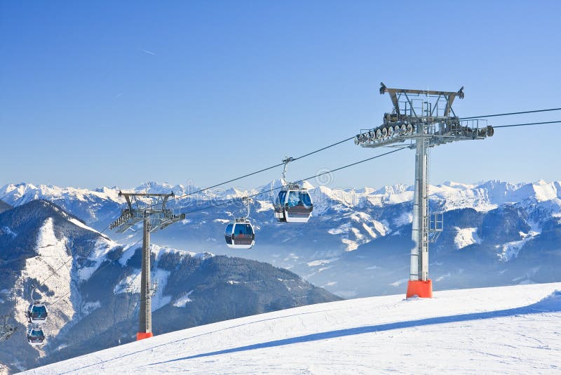 Ski resort Zell am See, Austrian