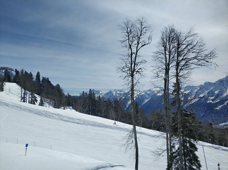 Ski, snowboard resort stock photo. Image of krasnaya 145301418