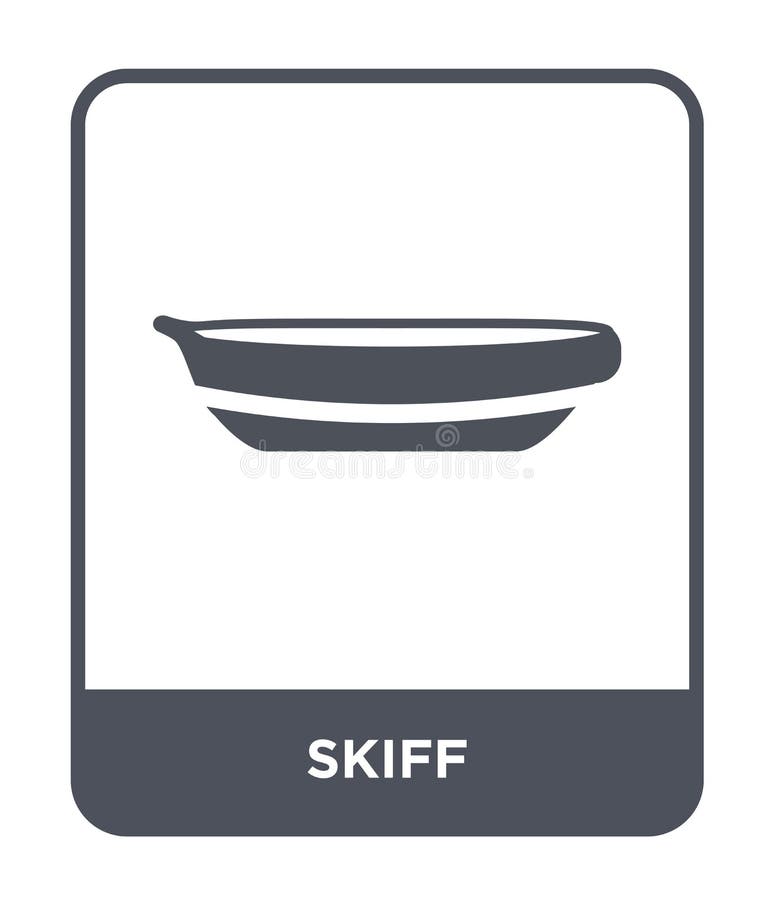 Skiff icon in trendy design style. skiff icon isolated on white background. skiff vector icon simple and modern flat symbol for stock illustration