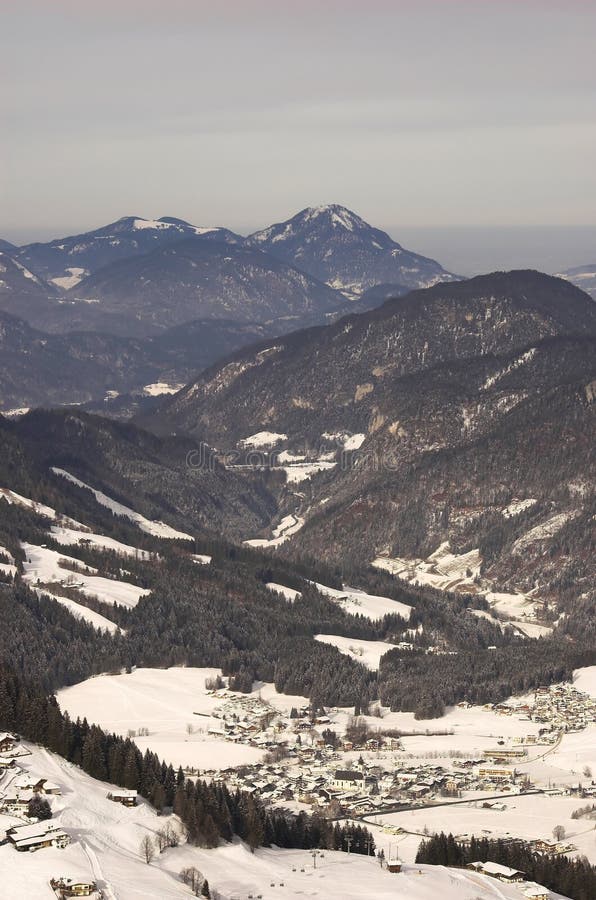 Skiing area in Soell (Austria)