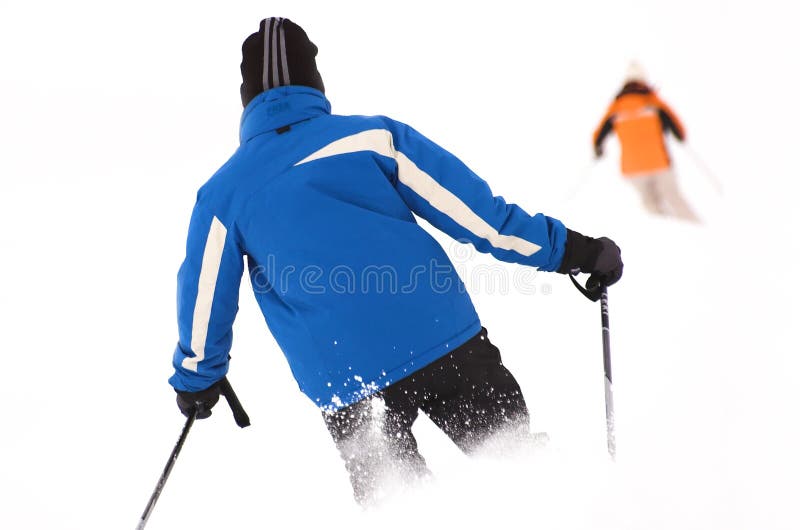 Skiing area in Soell (Austria) - skiers