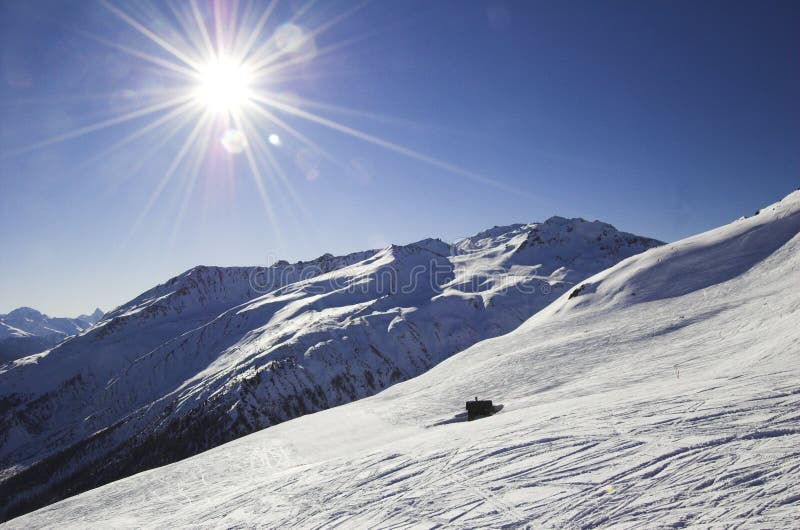 Skiing in the Davos