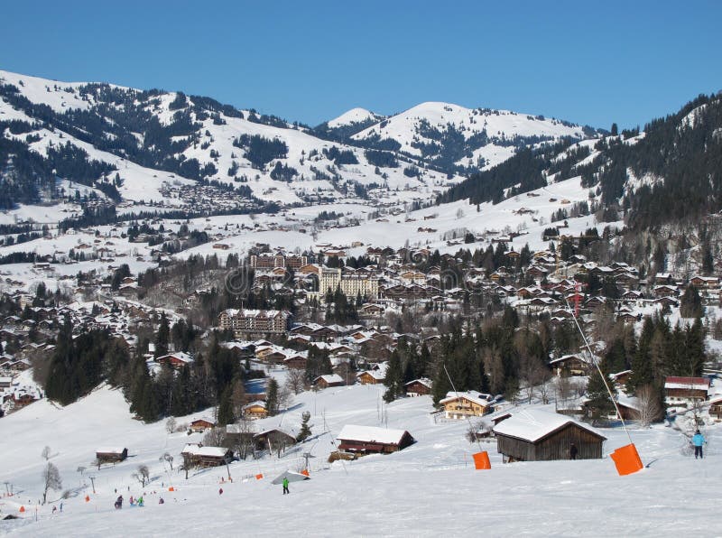 Skiing in Gstaad