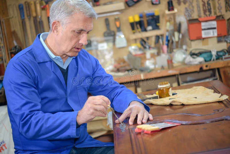 Skilled Wood Worker Working with Wood Stock Photo Image of timber, artisan 121233970