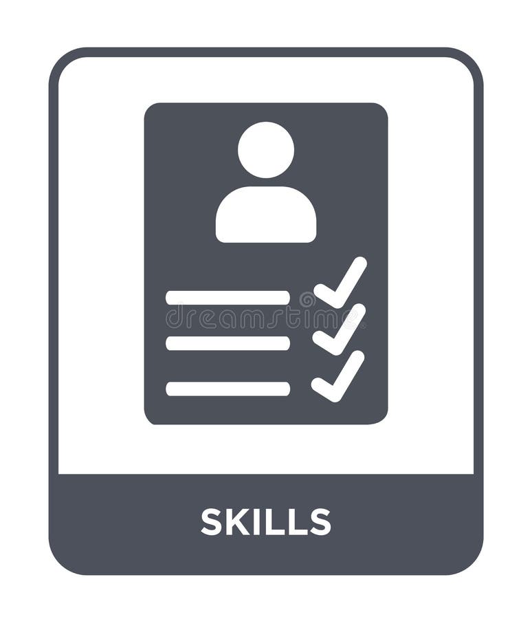 skills icon in trendy design style. skills icon isolated on white background. skills vector icon simple and modern flat symbol for stock illustration skills icon in trendy design style. skills icon isolated on white background. skills vector icon simple and modern flat symbol for stock illustration