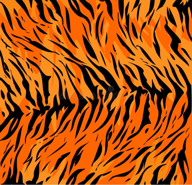 Tiger skin patterns stock vector. Illustration of texture - 9322845