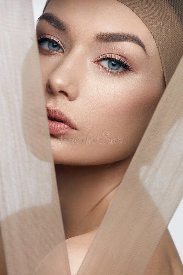 Skin Care Beauty. Woman With Beautiful Face royalty free stock image Skin Care Beauty. Woman With Beautiful Face royalty free stock image