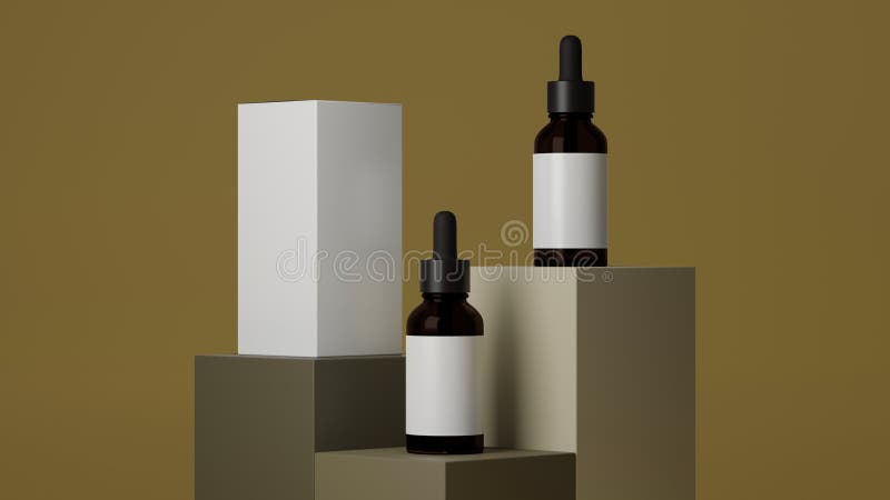 Download Skincare Poster Template, Brown Glass Dropper Bottle With ...