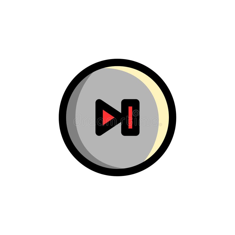 Skip Button Icon stock vector. Illustration of pause - 266548580