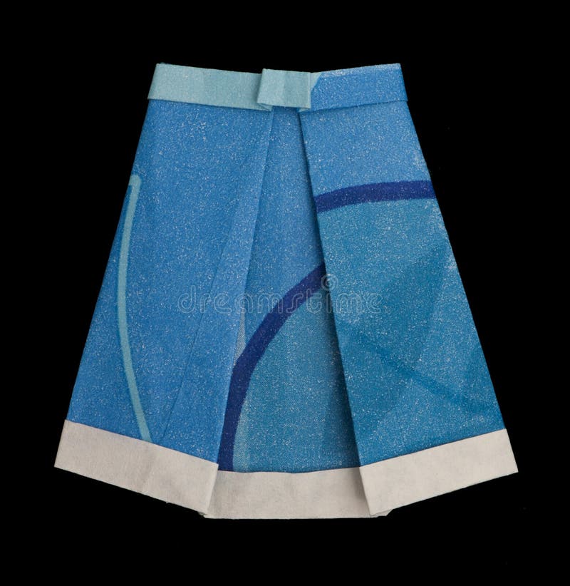 Skirt folded origami style stock photo. Image of cloth 27622836