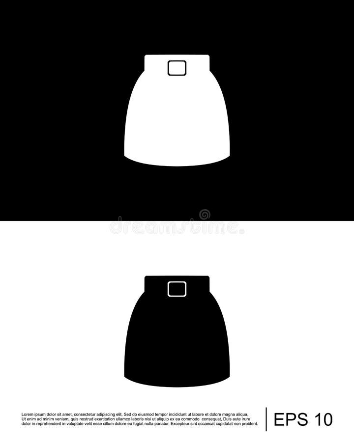 Skirt Girl Icon Vector Logo Template Stock Vector - Illustration of ...