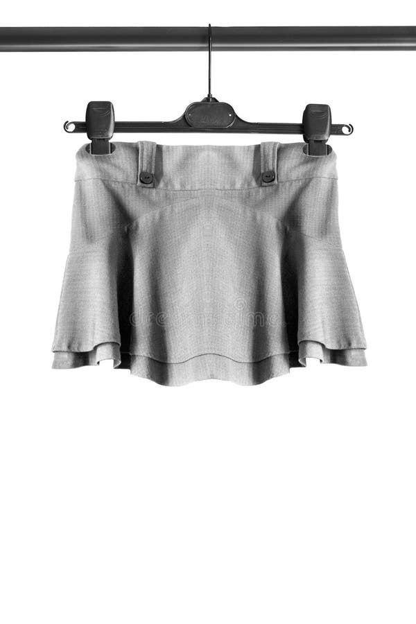 Skirt on hanger isolated stock photo. Image of fashion 154782646