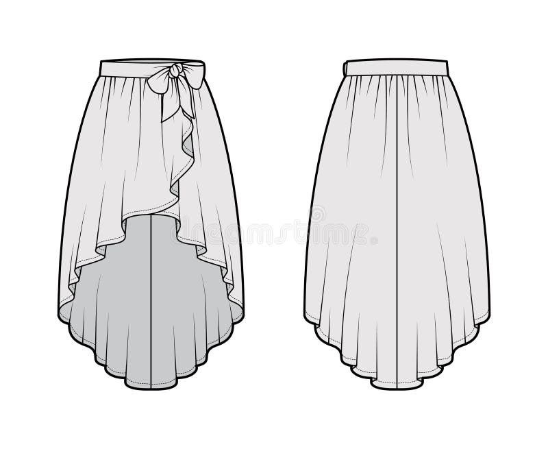 Maxi skirts Stock Vector Images - Alamy
