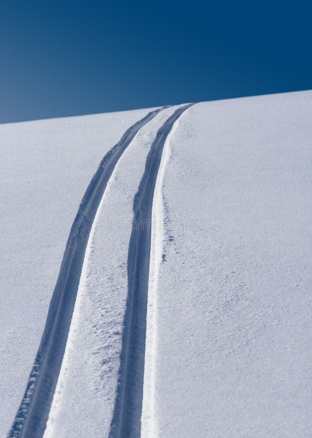Skispur stockbilder Skispur stockbilder