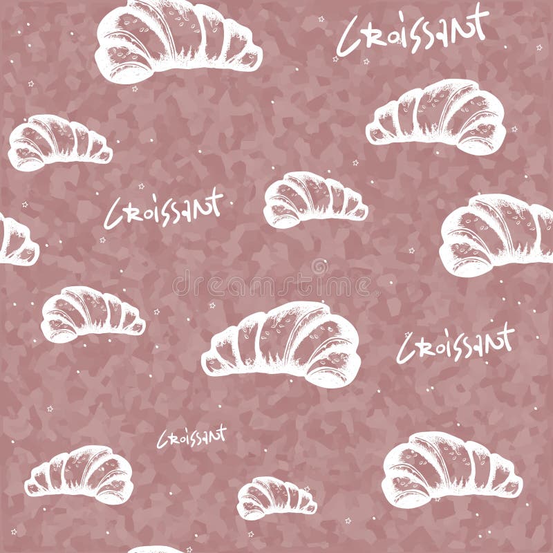 Skissa giffelklotter på sömlös modell för pastellfärgad bakgrund bakgrund med den franska gifflet s?tt bageri Kaffe royaltyfri illustrationer Skissa giffelklotter på sömlös modell för pastellfärgad bakgrund bakgrund med den franska gifflet s?tt bageri Kaffe royaltyfri illustrationer