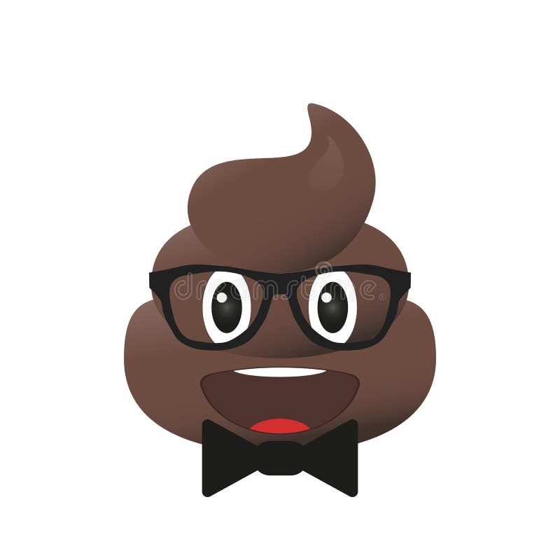 Skiten emoji Bajsemoticon Isolerad akterframsida royaltyfri illustrationer Skiten emoji Bajsemoticon Isolerad akterframsida royaltyfri illustrationer