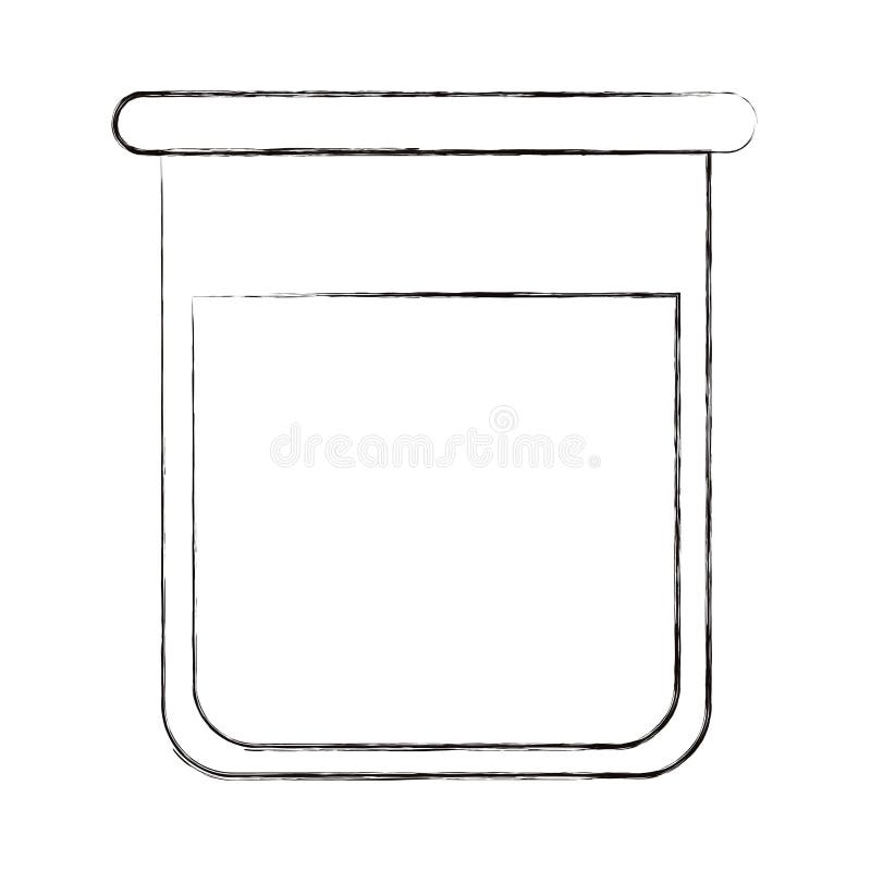Skizze unscharfe Schattenbildbild-Glasflasche für Labor mit flüssiger Lösung lizenzfreie abbildung Skizze unscharfe Schattenbildbild-Glasflasche für Labor mit flüssiger Lösung lizenzfreie abbildung