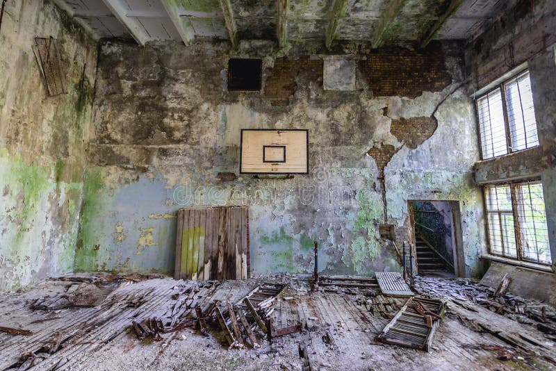 Skola i den Tjernobyl zonen
