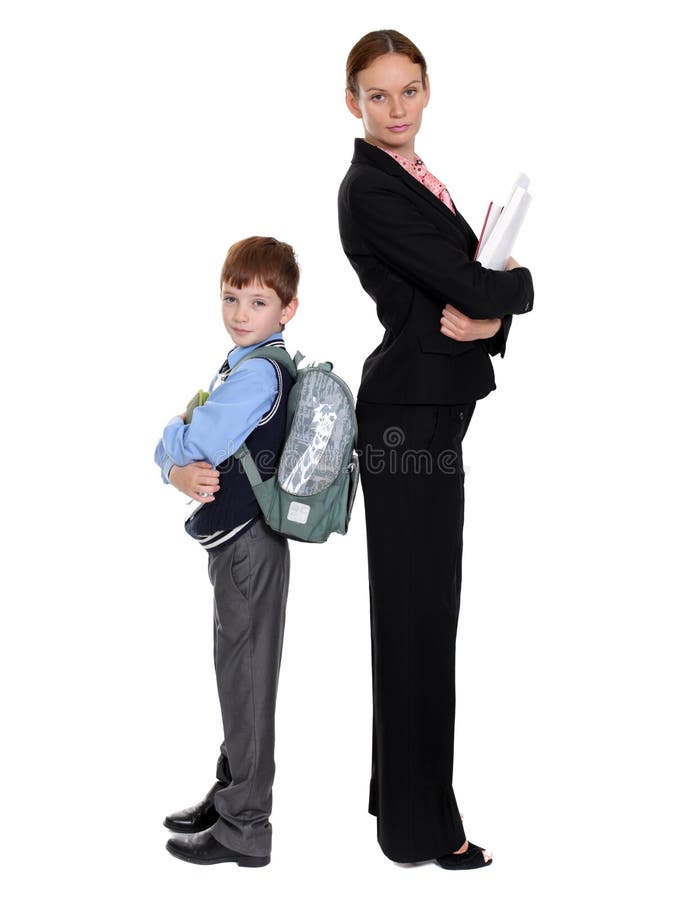 Download Skolpojke och lärare arkivfoto. Bild av businesspeople - 37347514