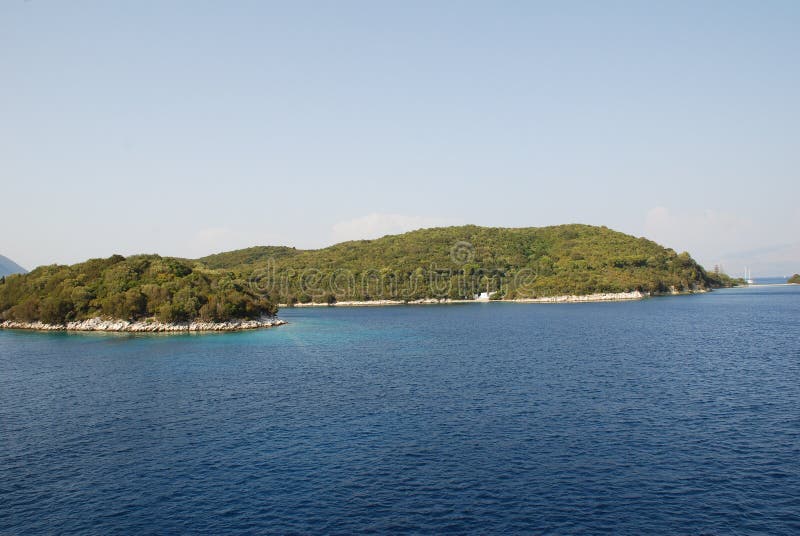 Skorpios Insel, Griechenland Stockbild - Bild von ...