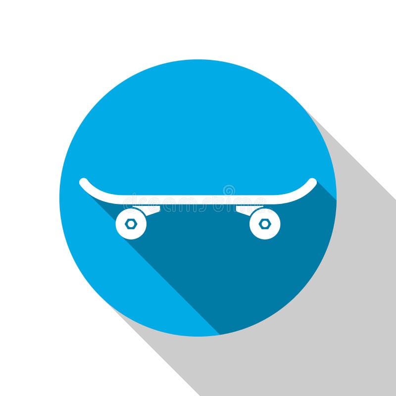 Skridskon parkerar symbolen Skateboardlogo royaltyfri illustrationer
