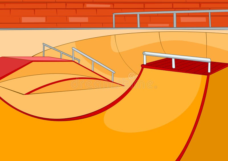 Skridskoramp vektor illustrationer