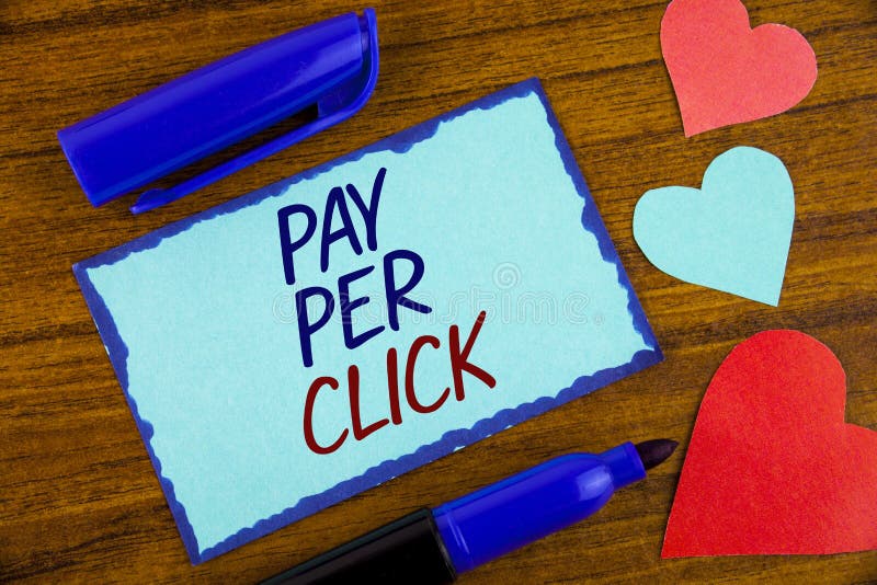 Skriva anmärkningsvisninglön per klick Att ställa ut för affärsfoto får pengar från besökareannonser som annonserar SEO Marketing royaltyfri bild Skriva anmärkningsvisninglön per klick Att ställa ut för affärsfoto får pengar från besökareannonser som annonserar SEO Marketing royaltyfri bild