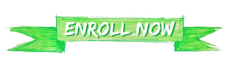 Skriva in sig nu bandet royaltyfri illustrationer