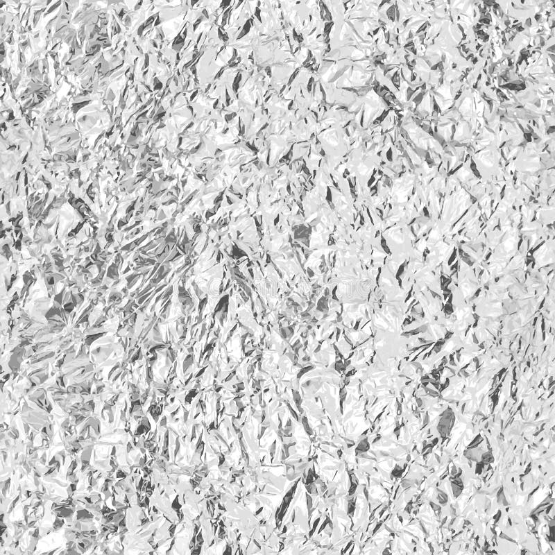 Skrynklig silverfolie seamless textur vektor stock illustrationer Skrynklig silverfolie seamless textur vektor stock illustrationer