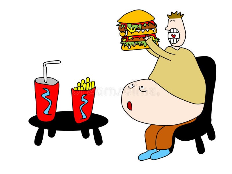 Skräpmat vektor illustrationer Skräpmat vektor illustrationer